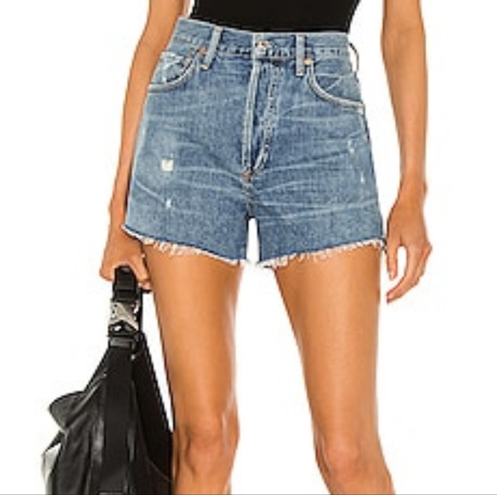 Citizens of Humanity - Women's Marlow Easy Shorts, Seaward, Blue, Size 29 - Picture 3 of 6